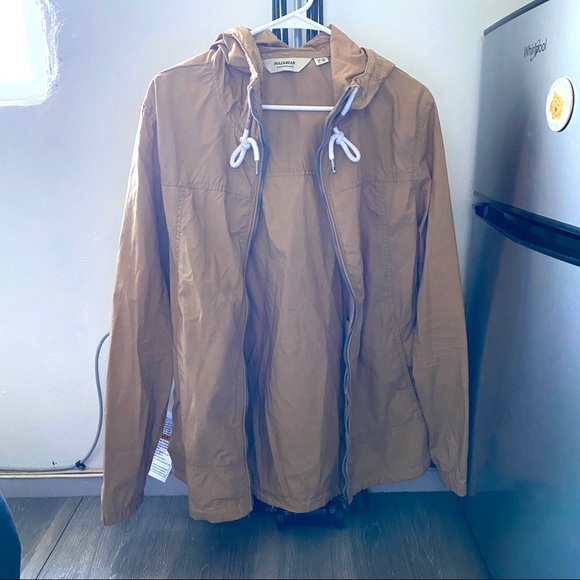 Pull&bear tan lightweight jacket in mens size L - Picture 1 of 4